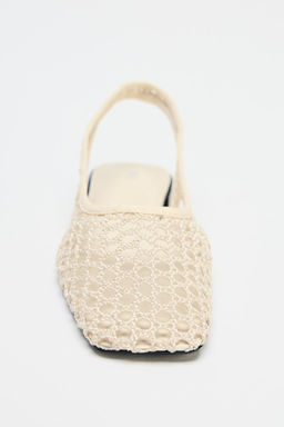 MESH SLINGBACK BALLERINAS - Zara фото 4