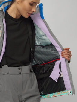 Горнолыжный костюм женский бирюзового цвета 02252Br - Chunmai фото 49