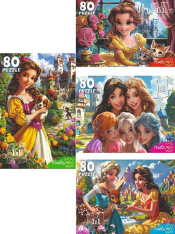 Цена за 2 шт. Puzzle 80 элементов "Сказочные принцессы" (Ф80-2004)