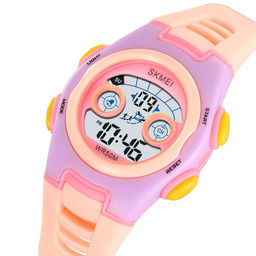 Детские наручные часы электронные Skmei 2309purple-pink