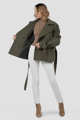 01-12135 Пальто женское демисезонное (пояс) - El podio фото 2