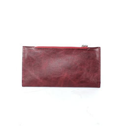 Портмоне женское Croco-ПР-1052 натуральная кожа 3 отд, 5 карм, бордовый пулл-ап (159) 261400