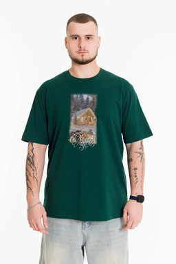 Футболка М125133Пз зеленый - Елена фото 3