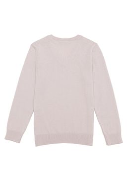 Девушка кремовый V-образным вырезом трикотаж свитер Basic - U.s. polo assn фото 2