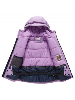 Горнолыжный костюм зимний для девочки фиолетового цвета 9518F - Valianly фото 5