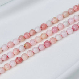 Бусины для украшений из розового Опала (48 бусин) 39 см