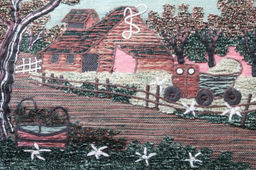 Гобелен (100*80см) состав: джут, хлопок № Гб612 - Ганг фото 2