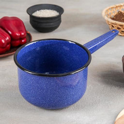 Ковш эмалированный цилиндрический, 1.5 л, цвет МИКС