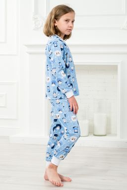 Пижама детская из джемпера и брюк из кулирки Кошки - Амадэль фото 7