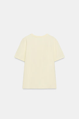 CAMISETA FLOR RELIEVE / Amarillo - Zara фото 6