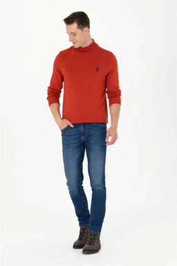 U. S. Polo Assn Мужской базовый свитер с плиткой - U.s. polo assn фото 4