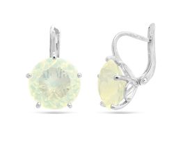 Серьги из серебра лунный камень, СПН147
