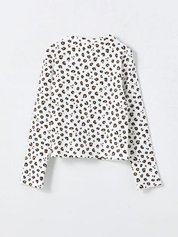 Bisiklet Yaka K?z ?ocuk Ti??rt - Waikiki фото 2