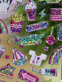 Наклейки объемные "Shiny dog" (20,5*9 см)