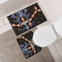 Набор ковриков для ванной и туалета Доляна Бурлеск, 2 шт., 5080 см, 4050 см  фото 14