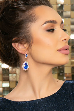 Серьги Королевская роскошь (блю) Бижу61 - Lt collection фото 2