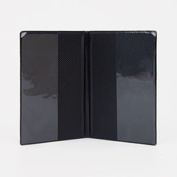 Цена за 2 шт. Обложка для паспорта, с гербом, пвх, чёрная