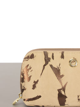 LACCOMA косметичка LA-7001-бежевый-бронзовый натуральная кожа  фото 3