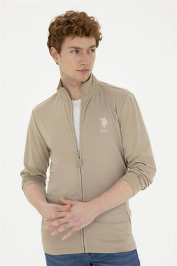 Мужской вязаный кардиган светло-хаки Неожиданная скидка в корзине - U.s. polo assn фото 3