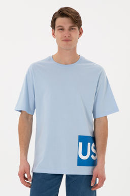 Erkek Bisiklet Yaka A__k Mavi Ti__rt Sepette S_rpriz _ndirim