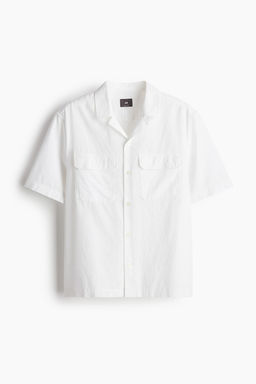 Camisa cargo en mezcla de lino Regular Fit - H&m фото 8
