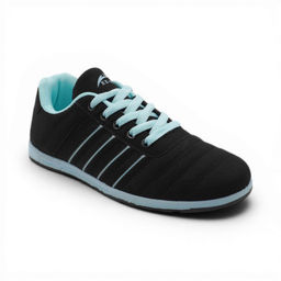 Кроссовки 5140-4 черно голубые