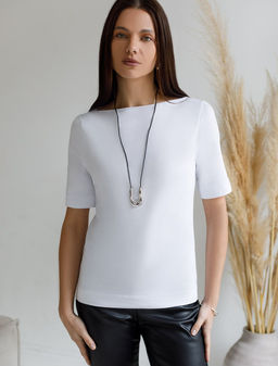 Джемпер из премиального хлопка с эластаном