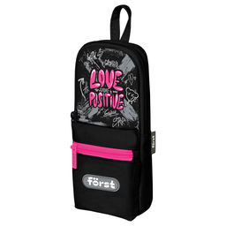 Пенал мягкий 1 отд. F?rst "Love positive", 210*90*40 (FT-PM-090510) 1 карман, ткань