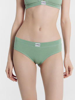 Цена за 2 штуки! Трусы женские слипы мультипак (3 шт.) в бежевом и зеленом цвете - Mark formelle фото 3