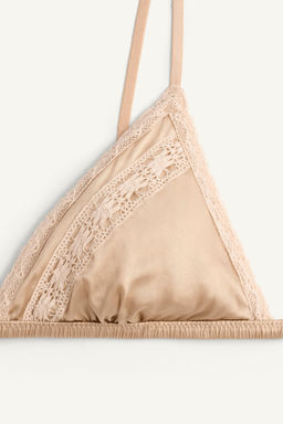 SUJETADOR SEDA ENCAJE LIMITED EDITION / rosa claro - Zara фото 5