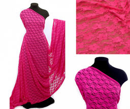 Кружевная ткань стрейч в нарезке арт.TBY.M903 шир.150см 100 г/м? цв.312 фуксия уп.2,7м