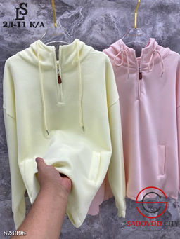 Худи женское однотонное