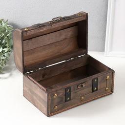 Шкатулка для украшений «Сундук. Джино», дерево, 26×15×14 см