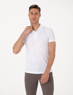 Beyaz Slim Fit Basic Ti__rt - Pierre cardin фото 3