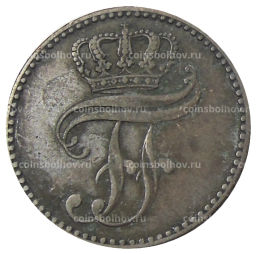 Монета 3 пфеннига 1852 года A Германсике государства  Мекленбург-Шверин