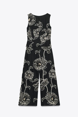 FLORAL EMBROIDERY JUMPSUIT - Zara фото 13