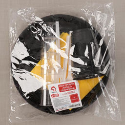 Набор одноразовой посуды премиум Доляна Фуршет, 4 персоны, тарелки, вилки, стаканы 200 мл, рюмки 100 мл, салфетки  фото 8