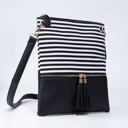 Сумка кросс-боди на молнии, цвет чёрный - Simaland фото 5