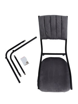 Стул разборный "Камелот" черный/графит