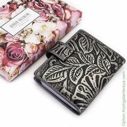 Женская кожаная визитница Sergio Valentini СВ 8064-010  фото 5