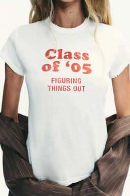 RUSTIC T-SHIRT WITH SLOGAN - Zara фото 3