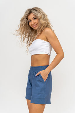 Шорты Натали 36781 из полиэстера с льном  фото 34