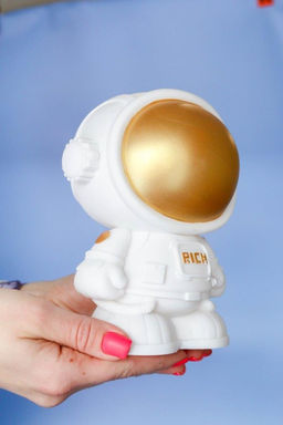 Копилка Astronaut, gold, (18 см), пластик