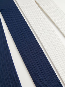 Kendinden Desenli K?z ?ocuk K?lotlu ?orap 2li - Waikiki фото 2