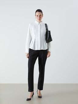 Beli Lastikli Kad?n Cigarette Pantolon