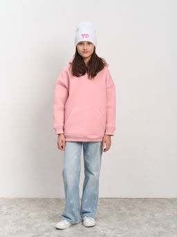 Толстовка с капюшоном для девочки "Basic" розовый