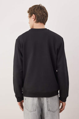Siyah-Lacivert-Gri Melanj 3lu Paket Regular/Normal Kesim Basic Ici Polar Sweatshirt TMNAW26SW00006 - Trendyolmilla фото 29