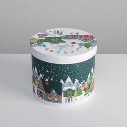 Коробка подарочная Новогодние истории, 14?16 см, Новый год