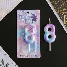 Свеча-цифра в торт 8