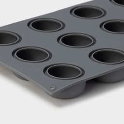 Форма для выпечки и муссовых десертов KONFINETTA Фолд, силикон, 28,8?17,1?2,6 см, 12 ячеек (4,2?2,5 см), цвет серый  фото 5